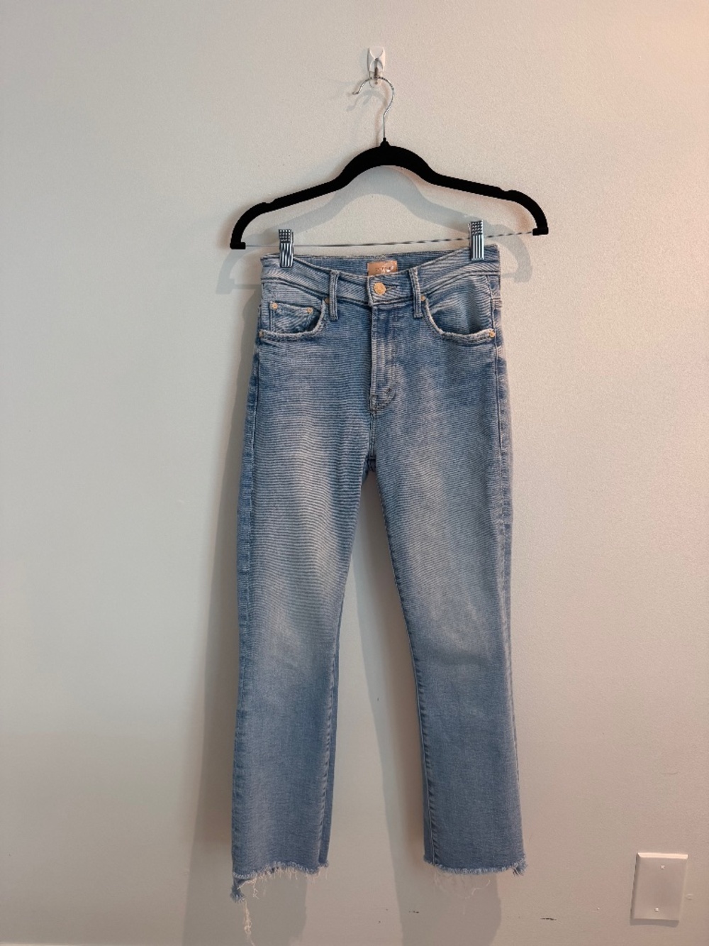 Mother Insider Crop Step Fray Jeans size 24